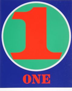 robert indiana creely numbers serigraphs one 1
